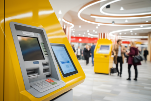 borne-bancaire-atm-ecran-tactile-lumineux