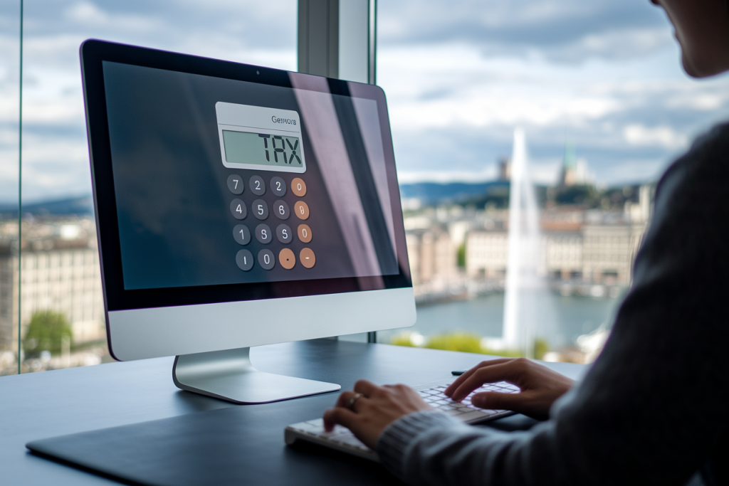 personne-bureau-ordinateur-jet-deau-geneve