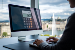 personne-bureau-ordinateur-jet-deau-geneve