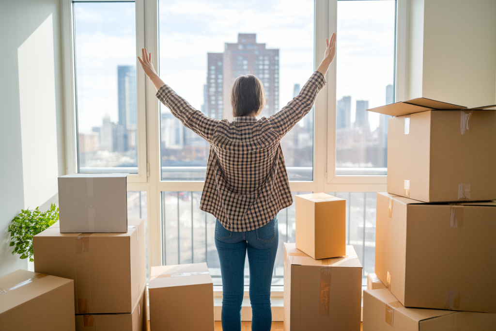 personne-dos-cartons-appartement-fenetre-ville