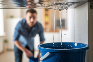 proprietaire-dos-fuite-plafond-seau