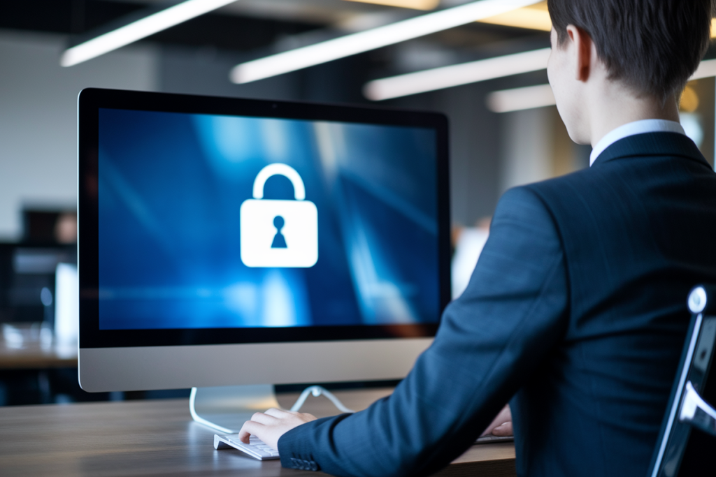 professionnel-dos-bureau-ecran-flou