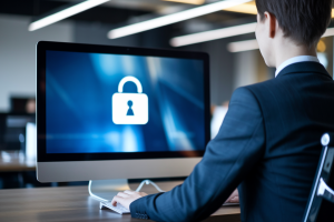 professionnel-dos-bureau-ecran-flou