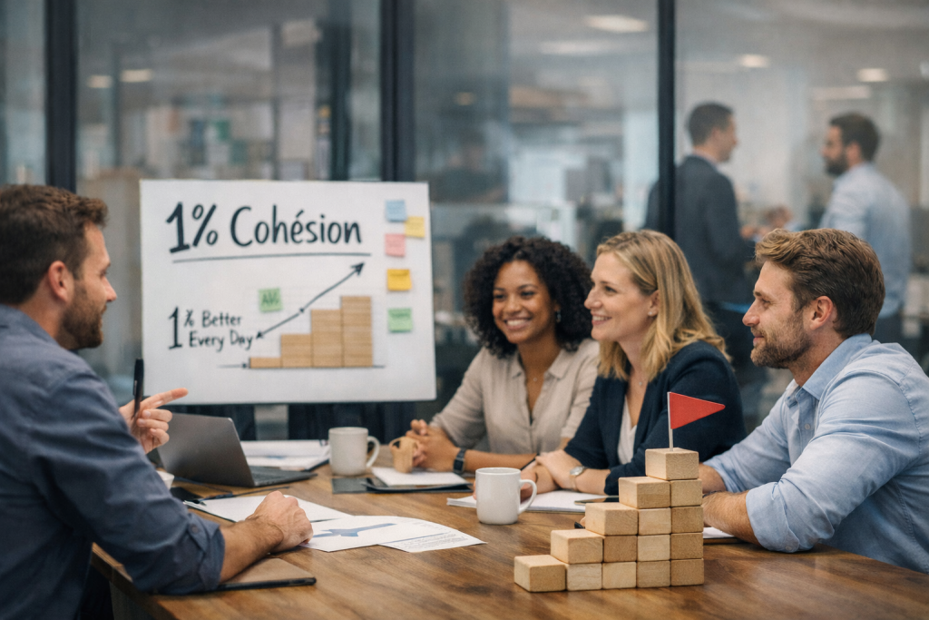 Management d’équipe : Comment la méthode « 1% Cohésion » révolutionne la collaboration en entreprise