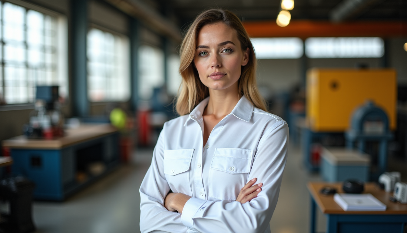 Illustration : les manches longues sont souvent obligatoires pour une — blouse de travail femme choisir selon son métier ?