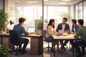 bureau-personne-seule-groupe-reunion
