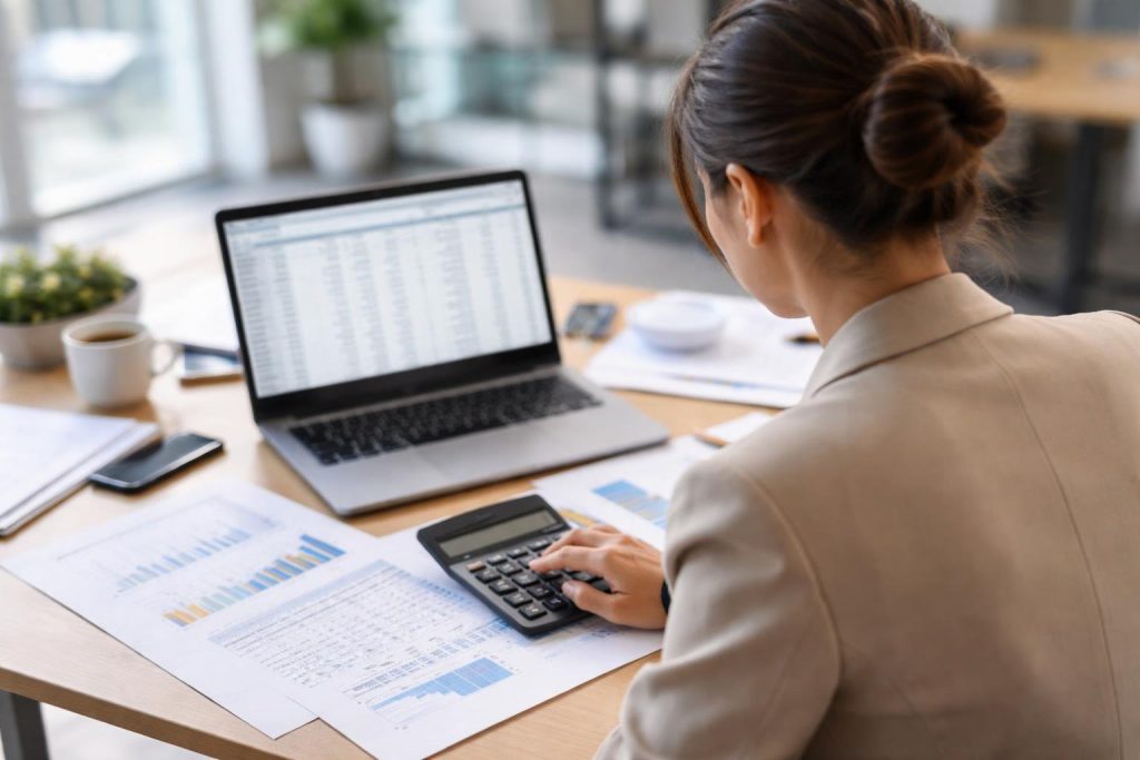 personne-table-ordinateur-portable-calculatrice