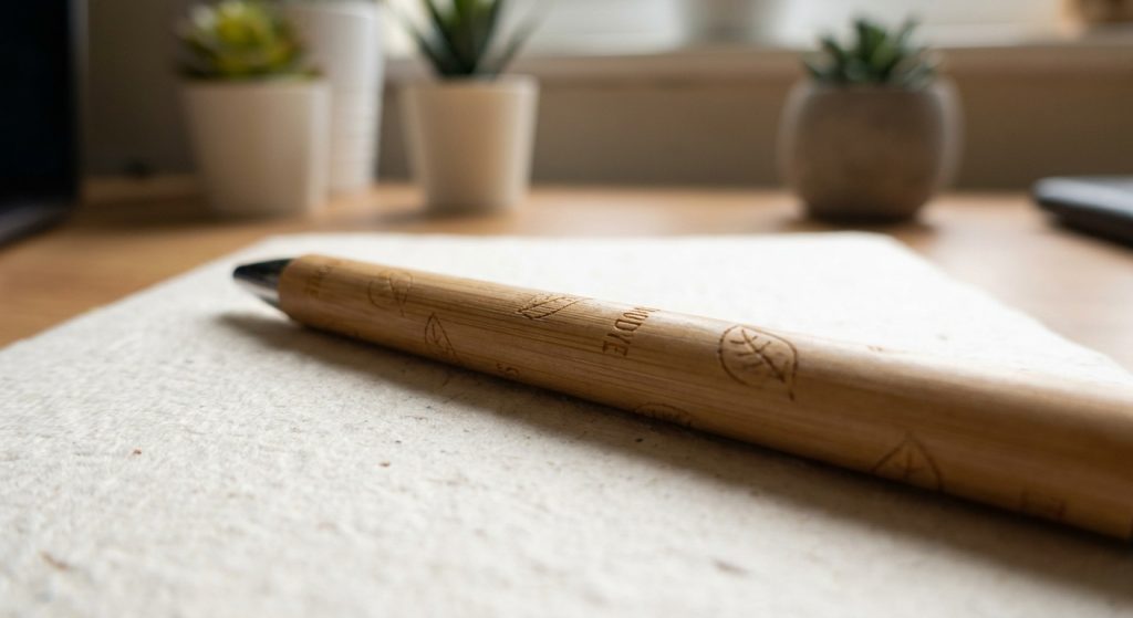 Stylo personnalisé écoresponsable : enjeux et avantages